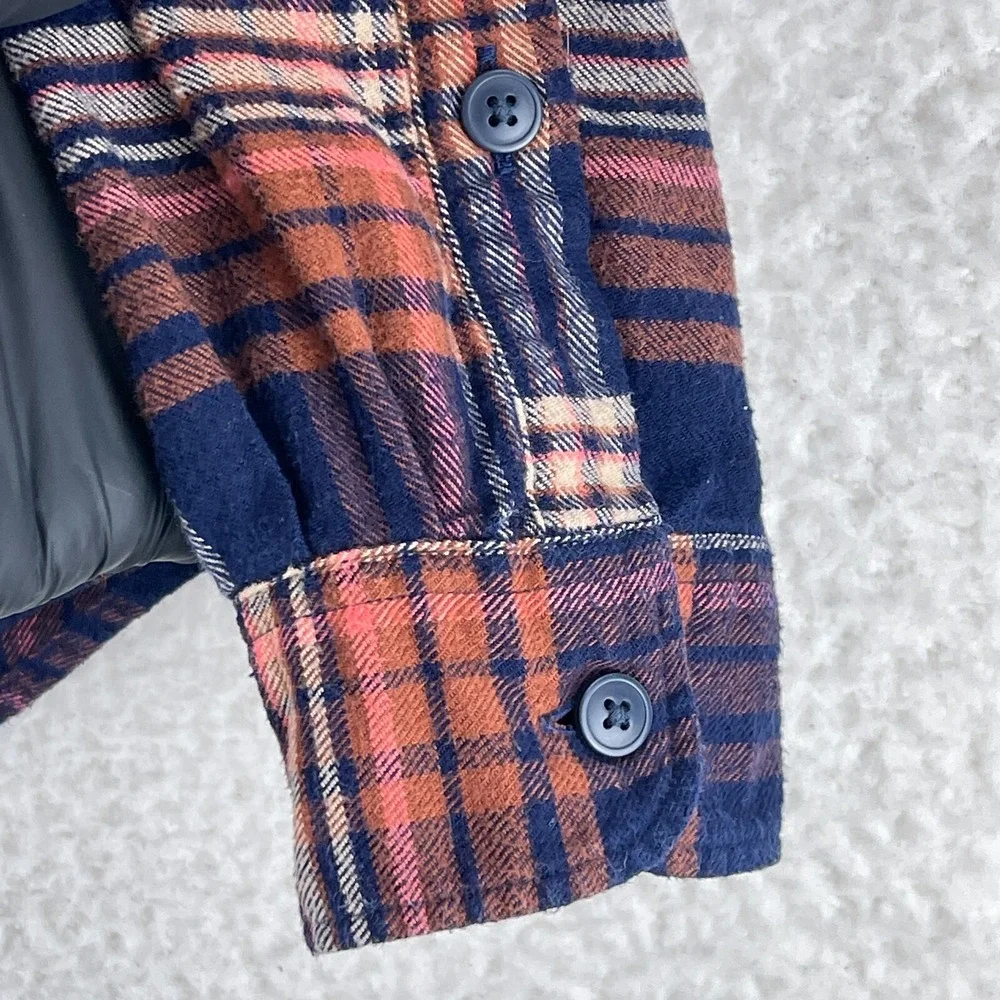 J. Crew Mercantile Blue Plaid Button-Down Casual Shirt Mens Long Sleeve‎ Size M